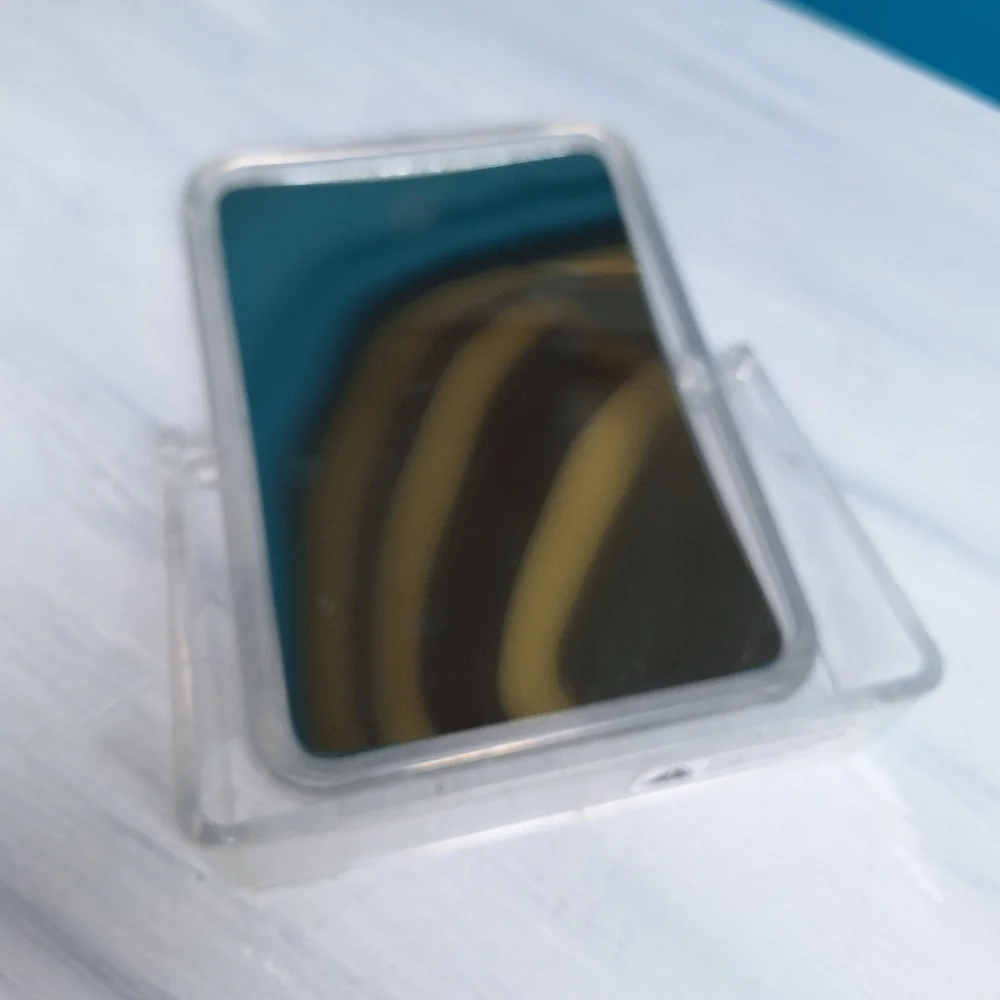 Lucite Mirror 10x Magnified Swivel Table Top Vanity Clear Acrylic Frame